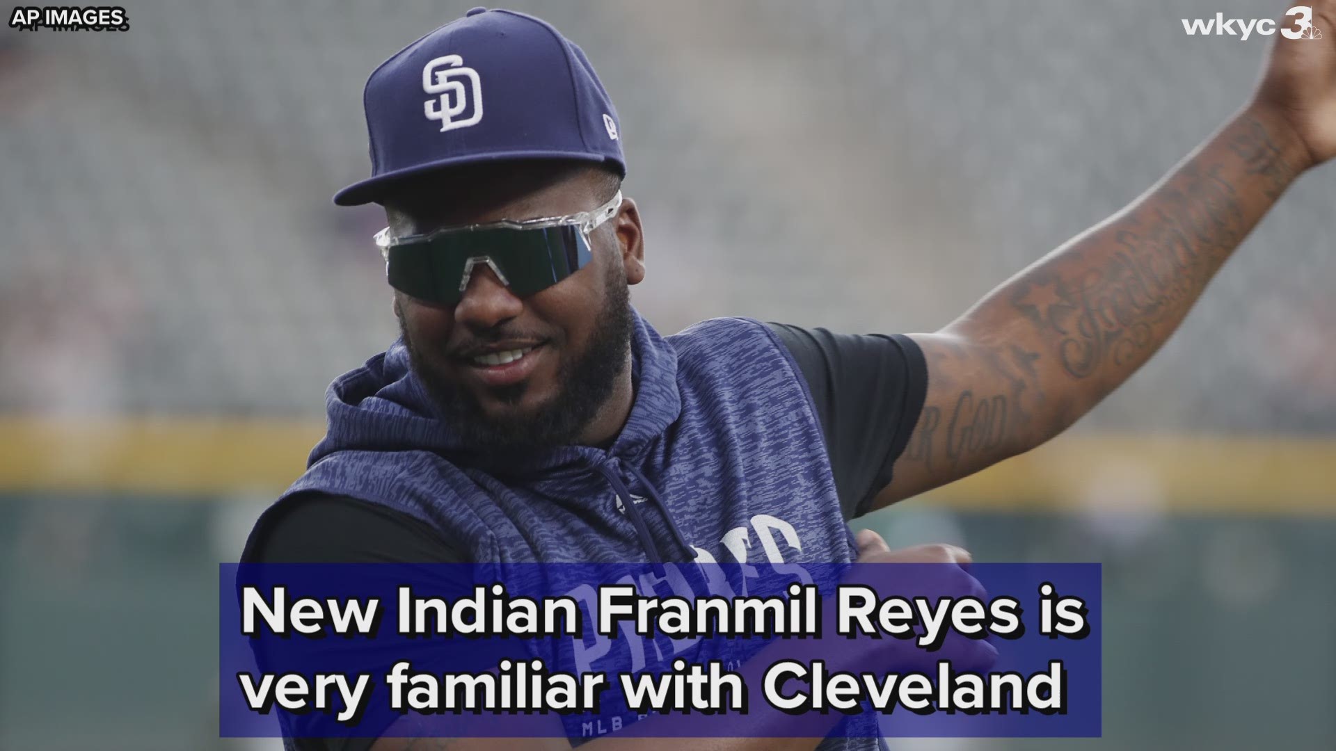 On Thursday, new Cleveland Indians designated hitter/outfielder Franmil Reyes revealed that he first met his wife in Northeast Ohio. A year later, the couple married and Reyes' baseball journey would take them from Fort Wayne to Lake Elsinore (California), San Antonio, El Paso and eventually, San Diego, where he made his big league debut in 2018.