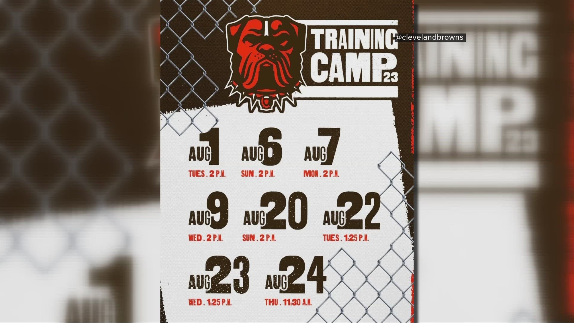 Updated 2023 Browns Training Camp Information