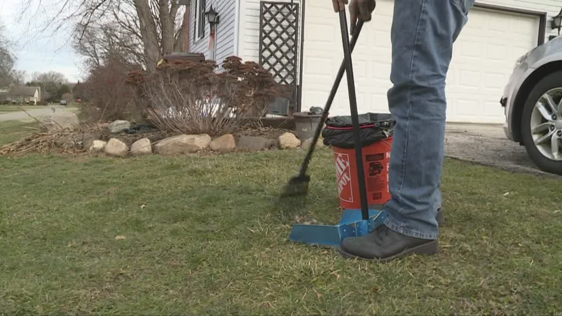 They leap into back yards in a single bound, scooping and shoveling faster than a windmill in a tornado. They'll leave your lawn 'landmine free.'