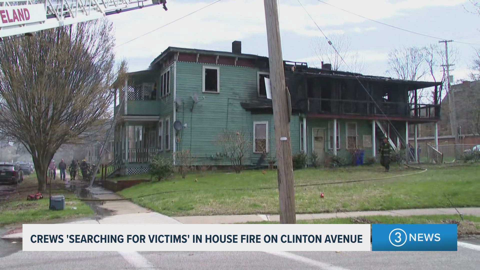 Crews 'searching for victims' in Cleveland house fire on Clinton Avenue ...