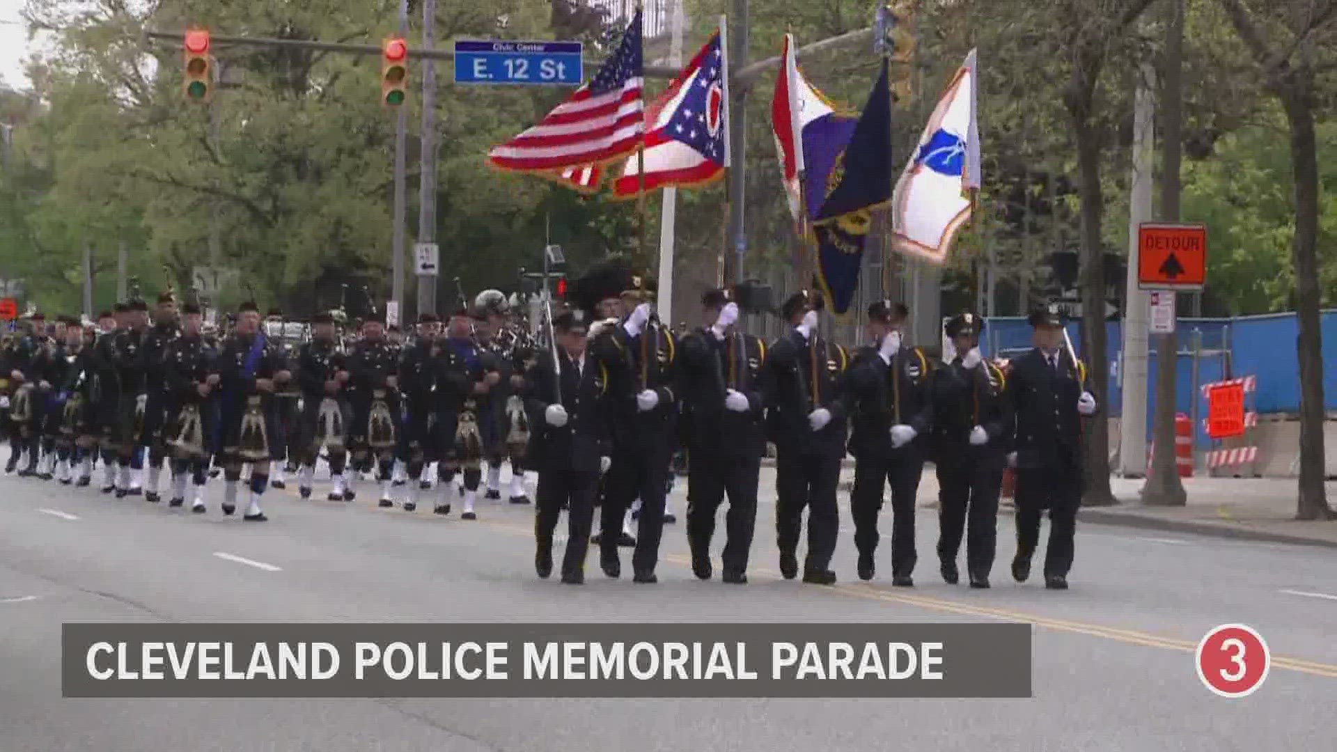 Here are moments from the 2023 Cleveland police memorial parade, which was held along Lakeside Avenue on Friday, May 19.