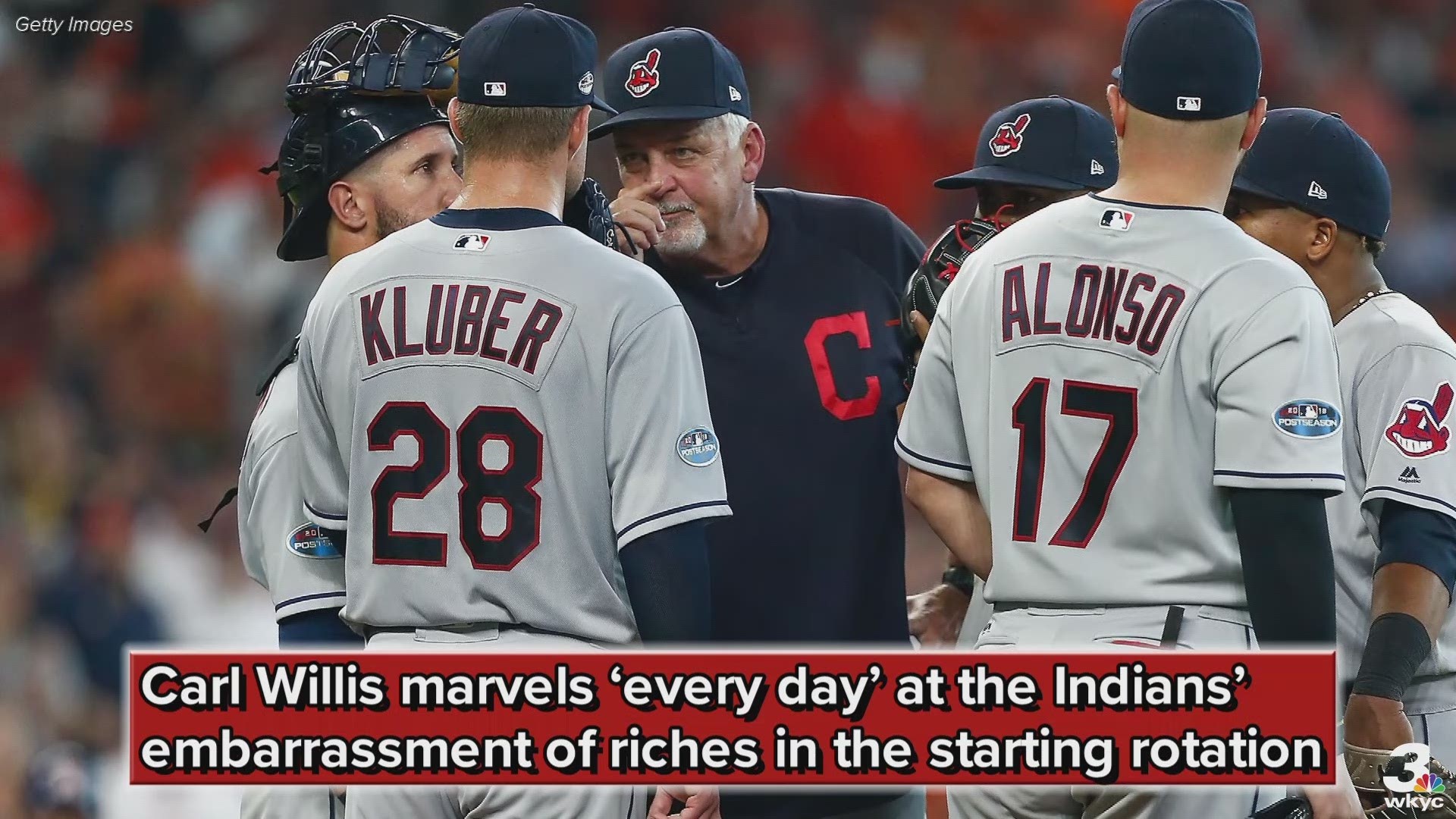 Pitching coach Carl Willis marvels ‘every day’ at the Cleveland Indians’ embarrassment of riches in the starting rotation.