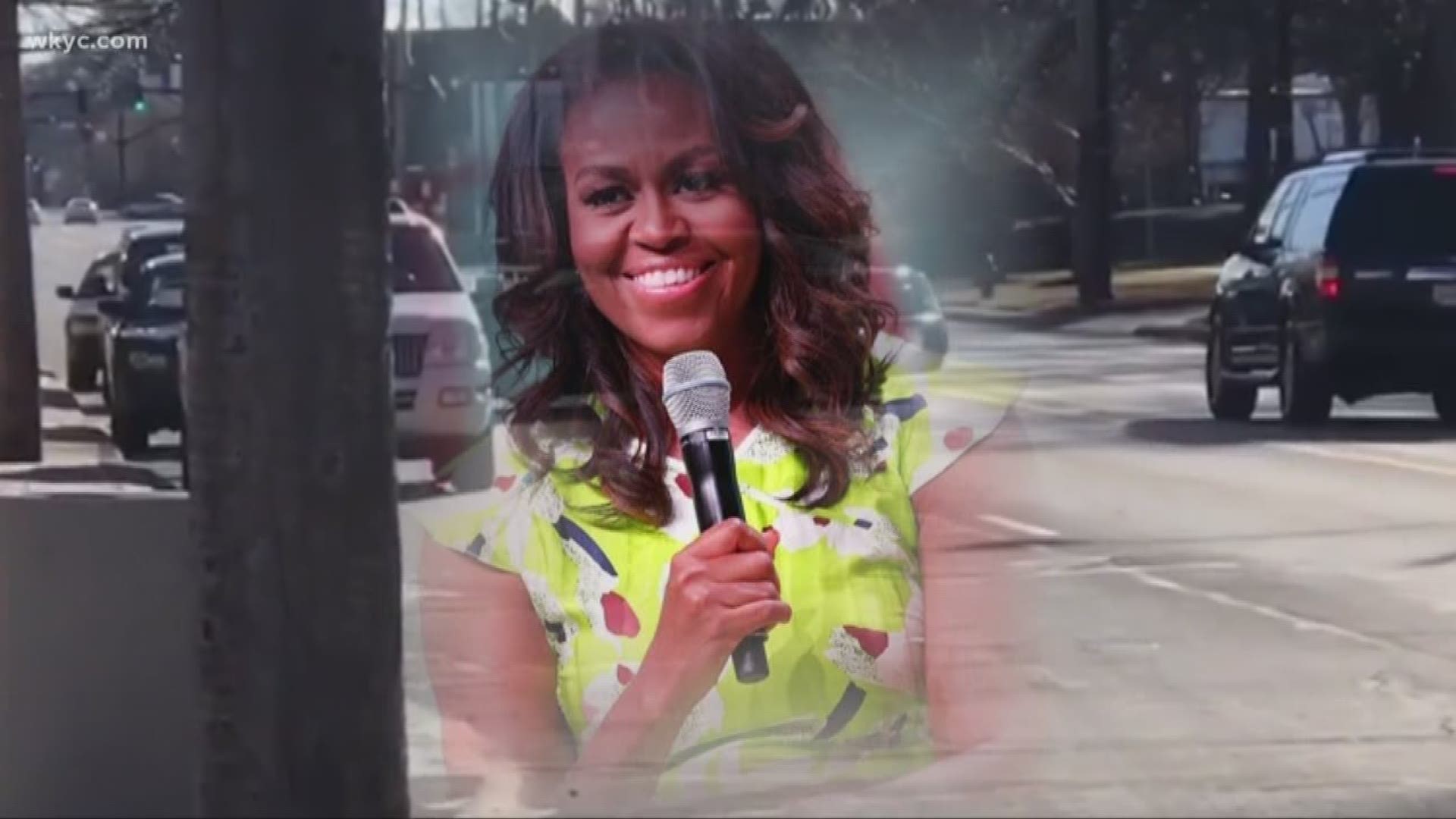 Michelle Obama stays awhile in CLE for surprise Church visit