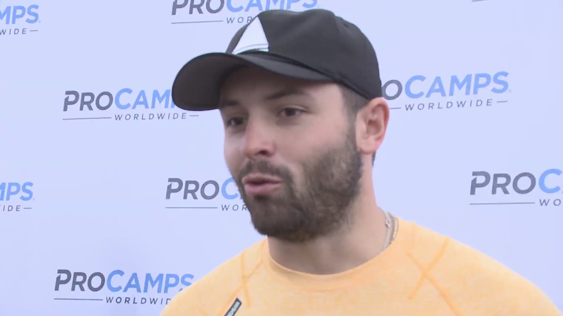 Speaking to reporters at his annual youth camp, Cleveland Browns quarterback Baker Mayfield discussed the advantages of the COVID-19 vaccine.