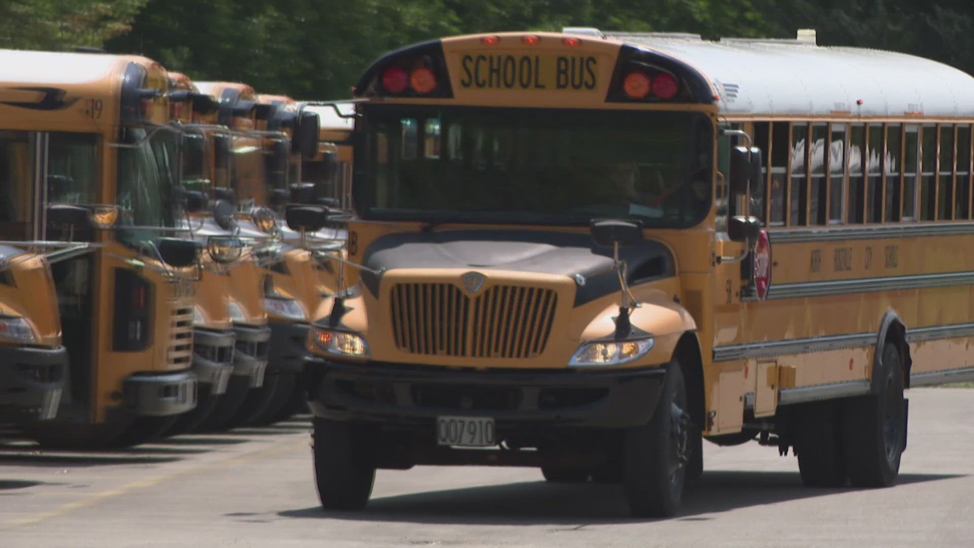 The district is down seven drivers and some drivers are having to double up on routes while around 700 students are newly ineligible to ride the bus this year.