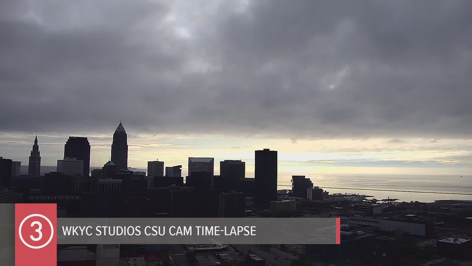 Check out the sunset weather time-lapse tonight and the several layers of clouds moving in different directions as seen from the WKYC Studios CSU Cam. #3weather