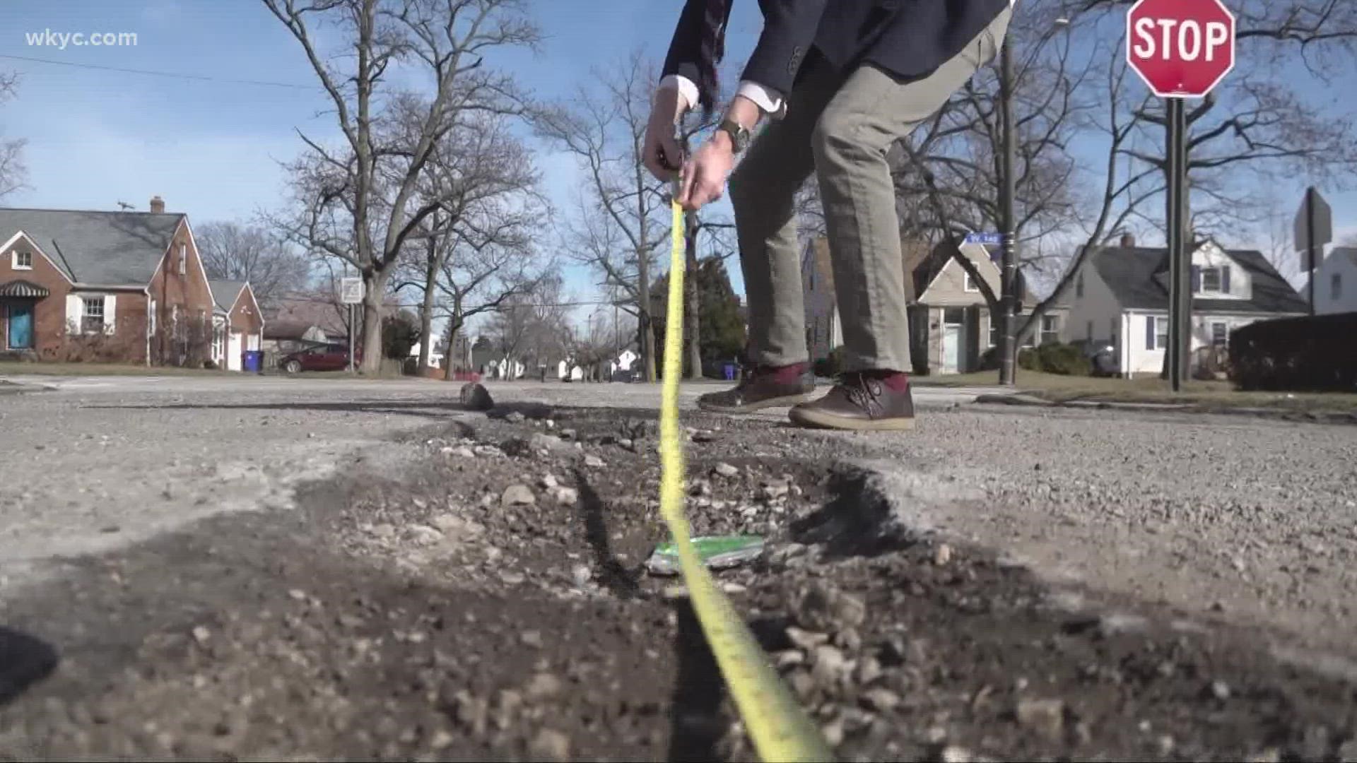 Mike set out to find the worst potholes in Northeast Ohio... and the city did not disappoint.
