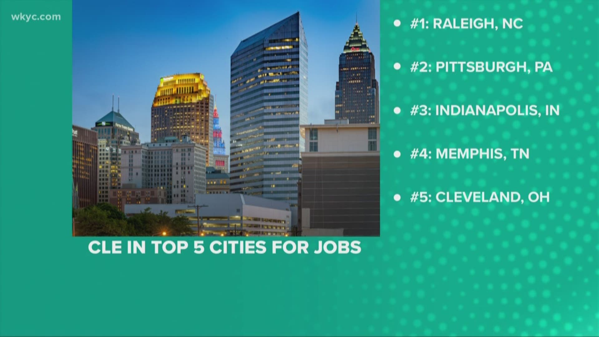 The study shows Cleveland has more than 37,000 job openings right now. Stephanie Haney gives us the details.