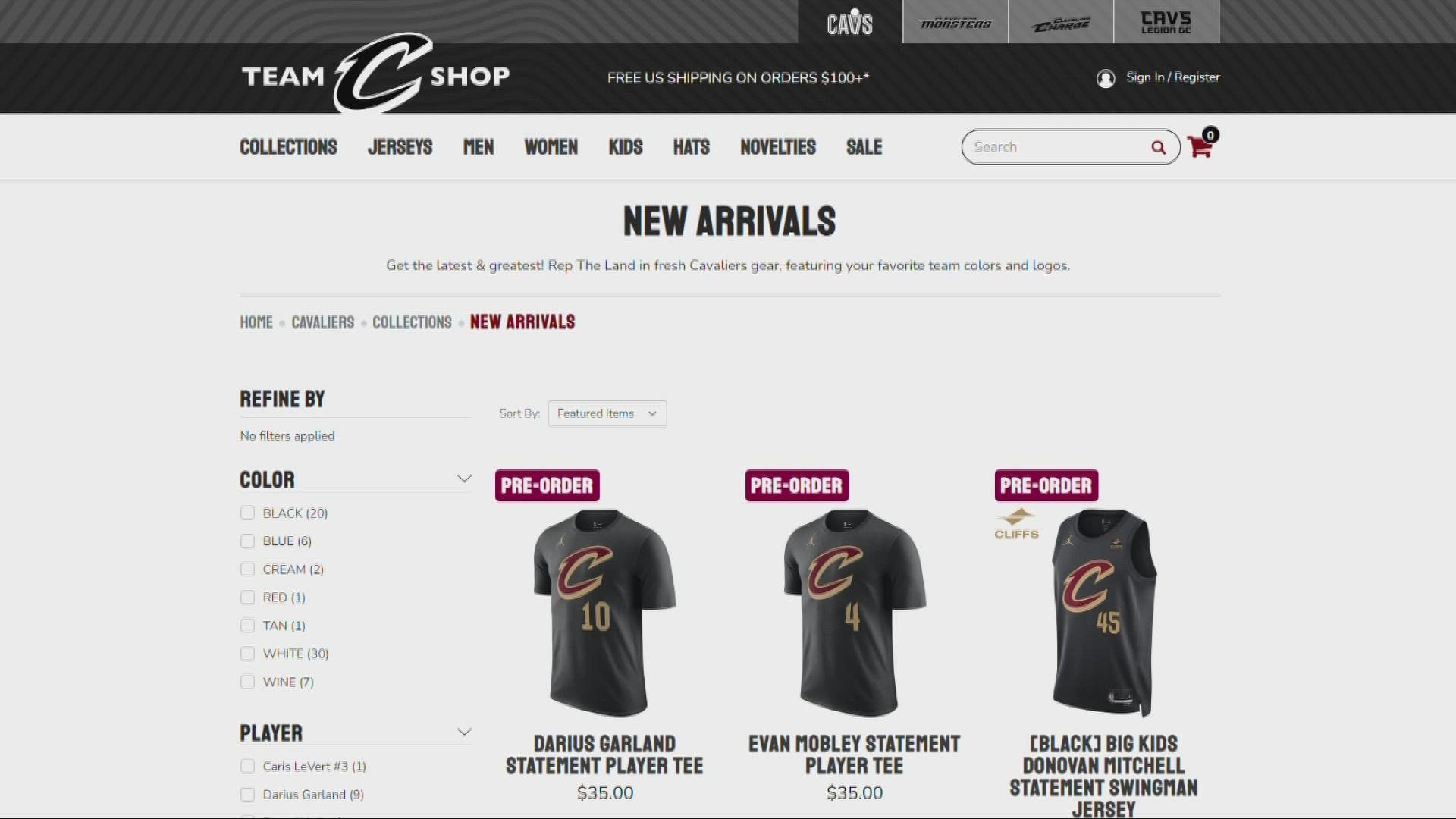 The changes include a Cleveland Cavaliers team shop.
