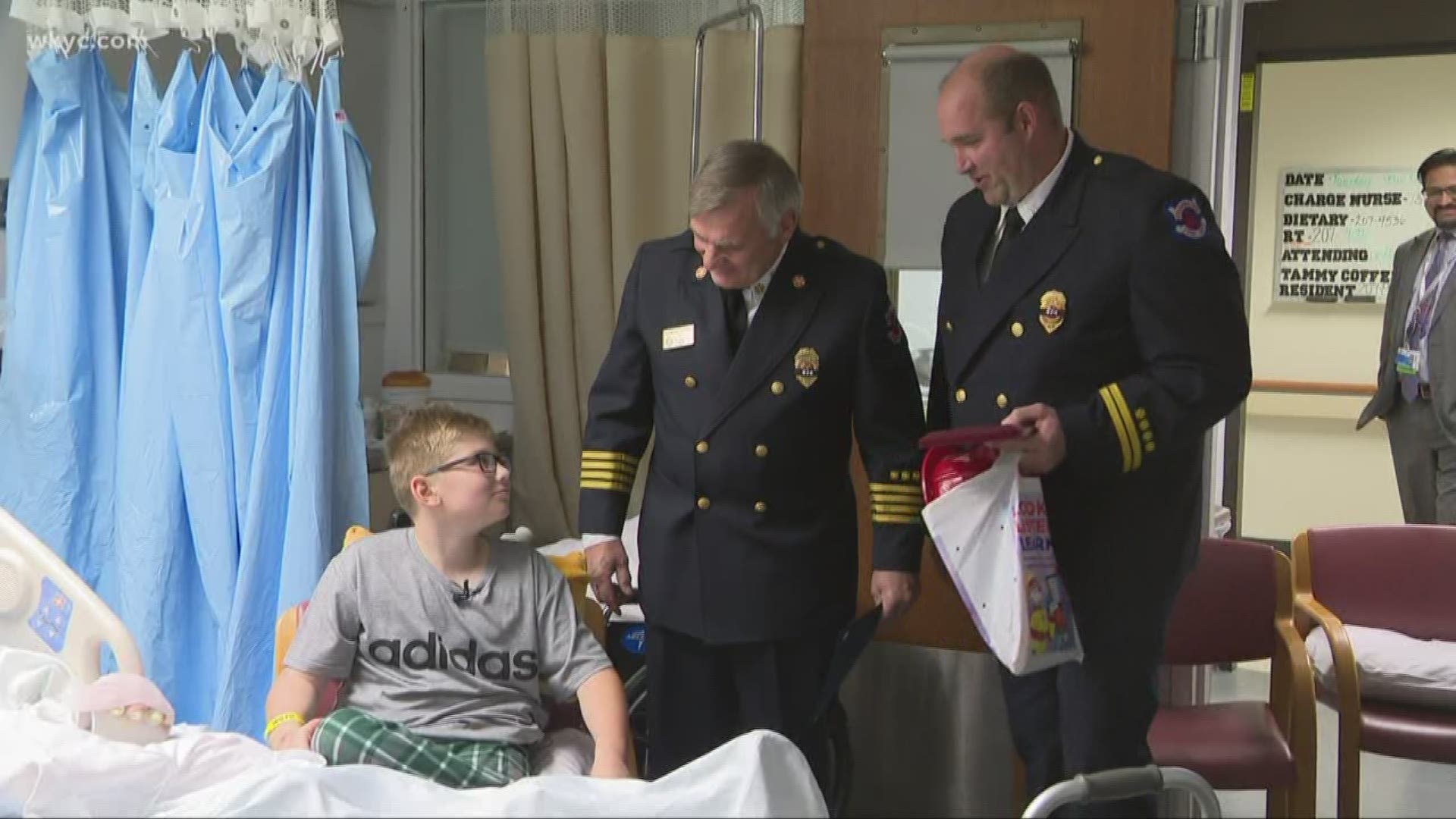 Even after his death, the good deeds of a Lorain County firefighter are coming to light. MetroHealth Medical Center was the site of an emotional meeting of families.