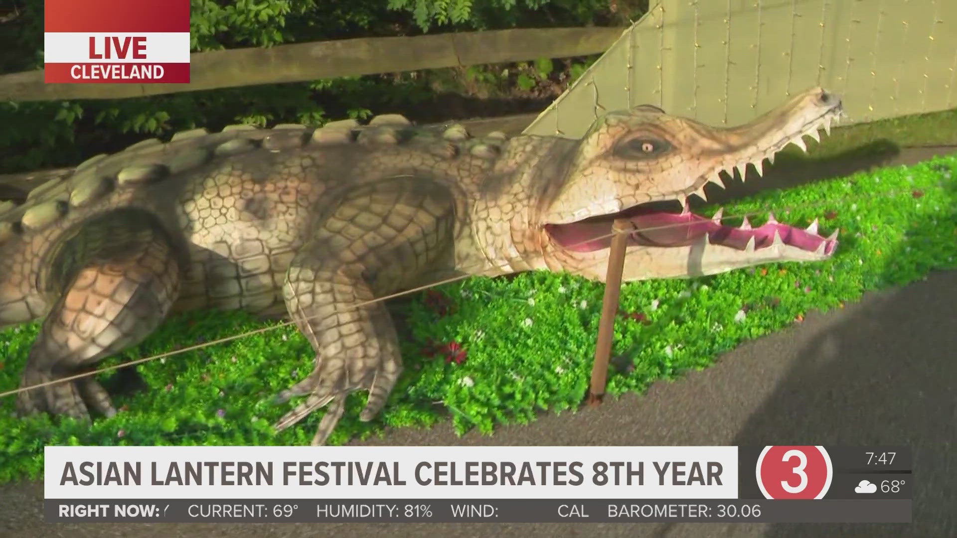 Here’s a look at the Animals of the Nile section at the Cleveland Metroparks Zoo's 2025 Asian Lantern Festival.