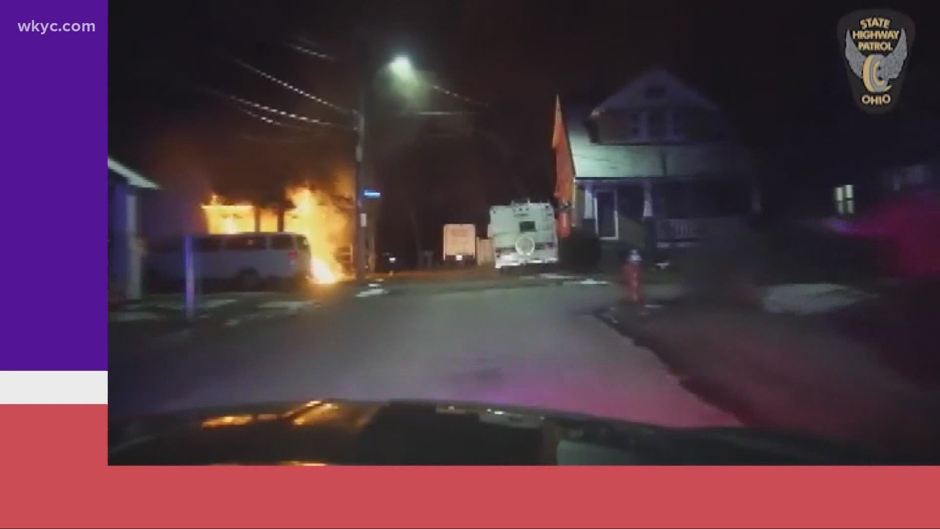 After a fire broke out in Clevealnd on Saturday night, two Ohio State Highway Patrol troopers along with neighbors, sprung into action. Lynna Lai has more.