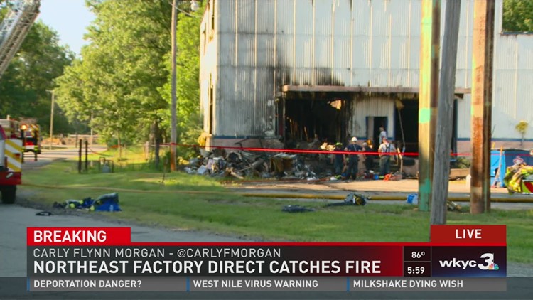 Northeast Factory Direct In Eastlake Catches Fire Photos Wkyc Unable To Load Video