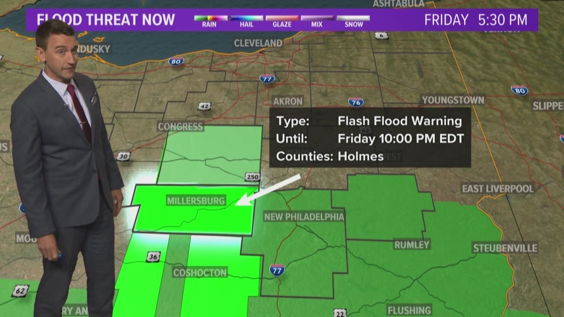 Flash Flood Warning issued for Holmes County