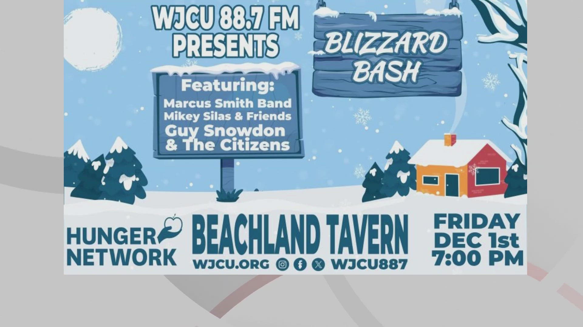 Here's a sneak peek at what you can expect during this year's WJCU 88.7 FM Blizzard Bash.