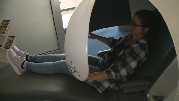 University of Akron brings nap pods on campus to boost students' mental health