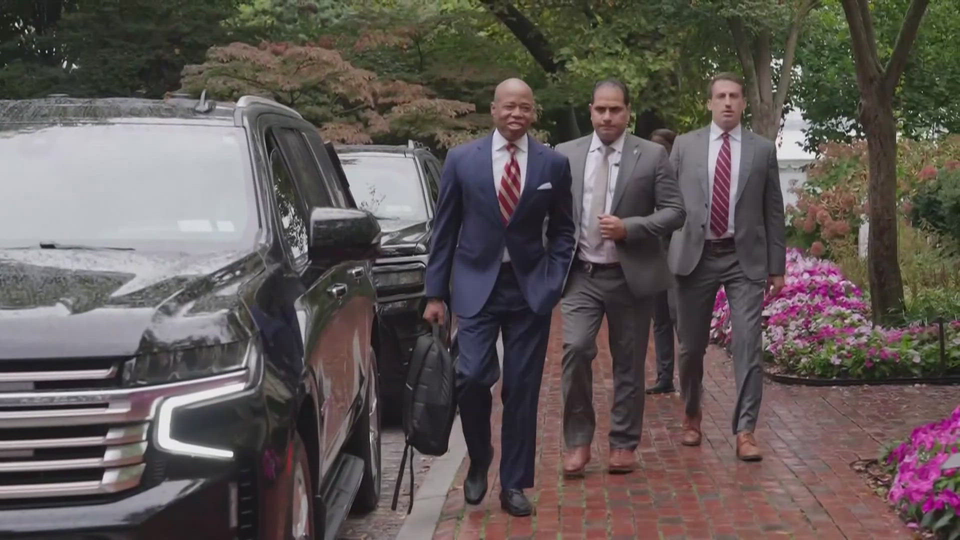 Now in America NYC Mayor Eric Adams pleads not guilty to taking bribes