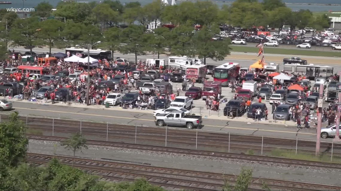 cleveland.com - Tailgating in Cleveland is just different. How AMAZING is  this aerial photo of the Muni Lot party in full swing on Sunday?! 