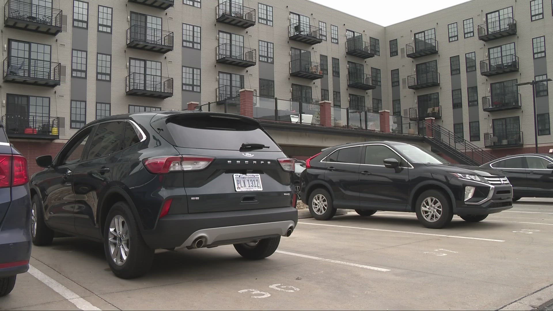 One man is asking for more to be done after his car was stolen and several others were broken into at his apartment complex.