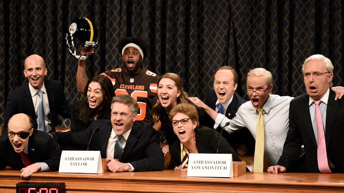 SNL' taps Steelers-Browns helmet controversy