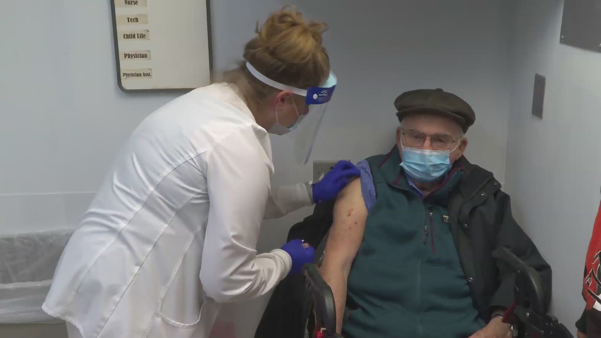On Tuesday, the Cleveland Clinic started vaccinating the oldest, most vulnerable patients aged 80 and older.  The death toll in the U.S. topped 400,000 today.
