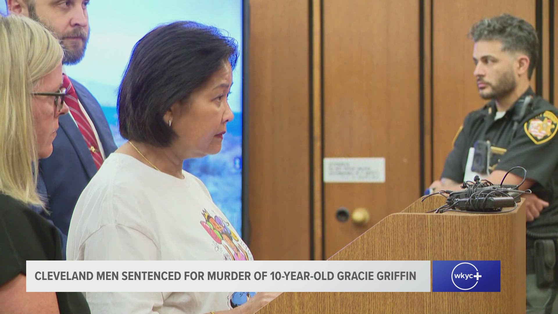 Jemerious Davis and Juwone Deaver face sentencing after a jury convicted them of murder, assault and weapons charges in the shooting death of Gracie Griffin.