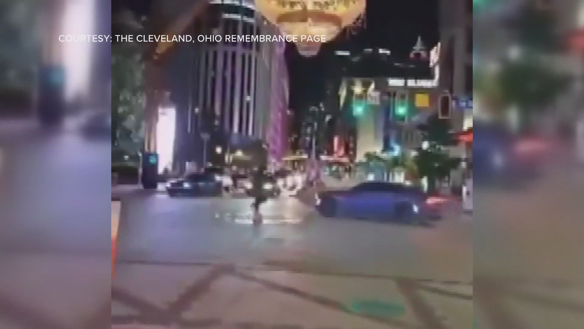 A quadruple shooting left one person dead, while a car was also spotted doing donuts in Playhouse Square.