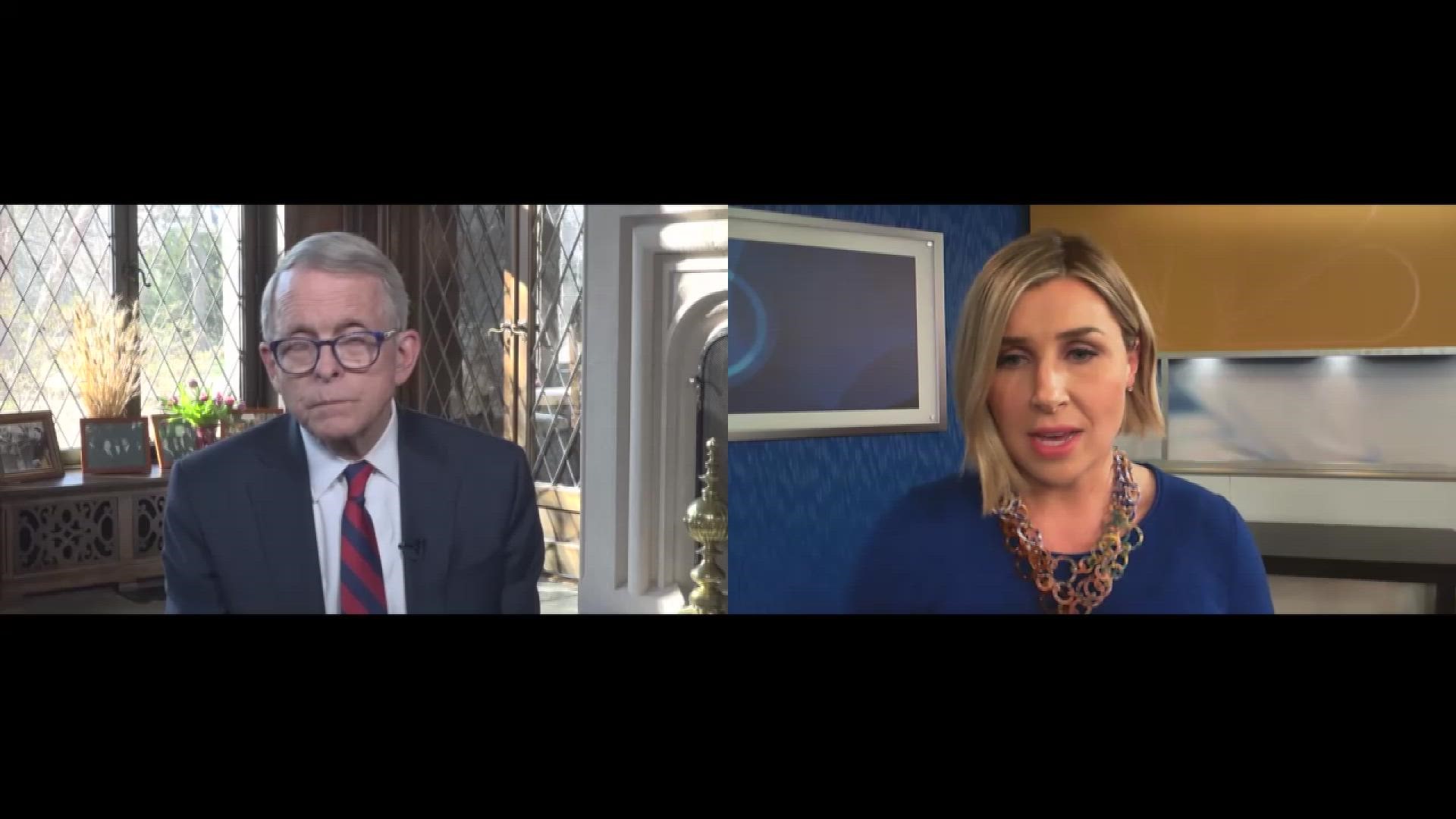 On March 9, 2020, DeWine reported Ohio's first cases of COVID. Two years later, he reflected on the pandemic with 3News' Sara Shookman.