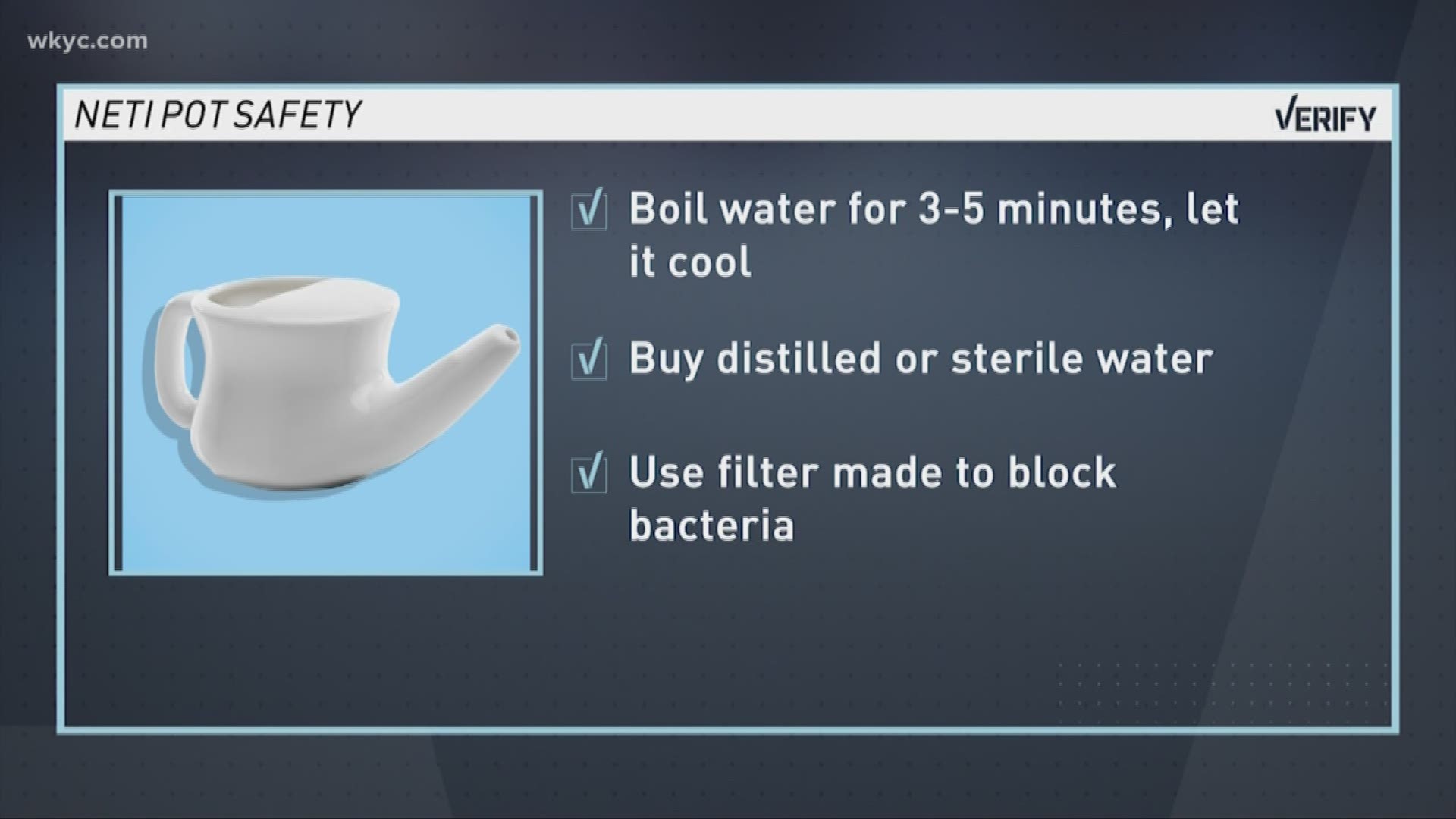 Using tap water in your neti pot can lead to a deadly infection