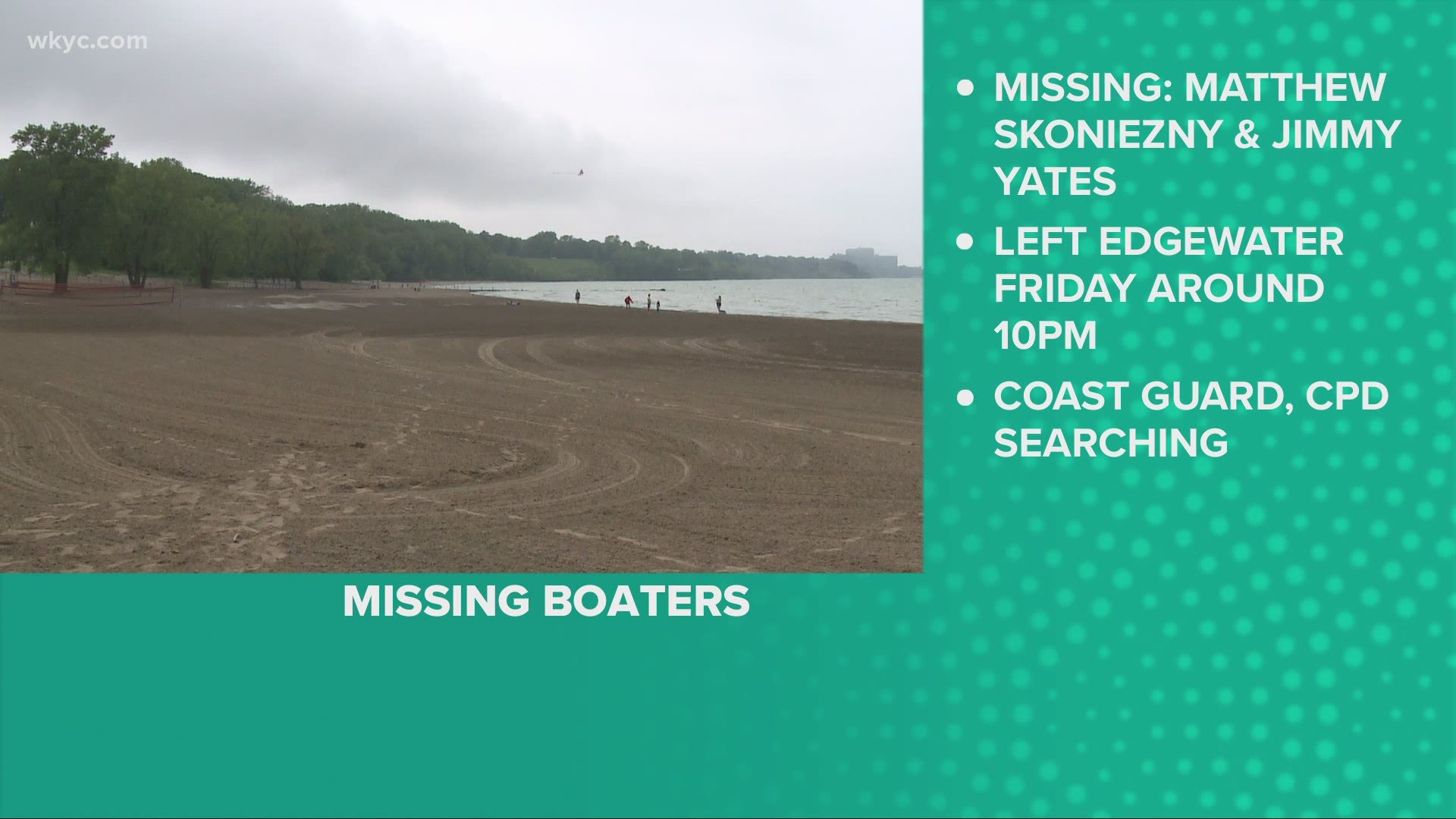 Nov. 29, 2020: Authorities are searching for two missing boaters who left Edgewater late Friday night and haven't returned.