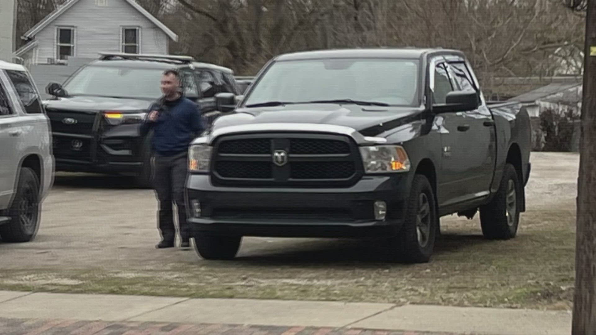 Authorities say a Black 2017 Dodge Ram 1500 pickup truck was taken from the Marshallville Dollar General with a 2-year-old child in the back sleeping.