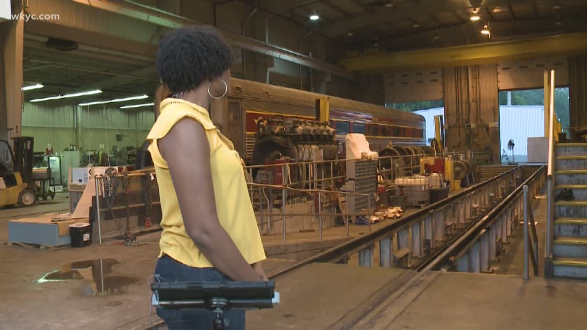 Aug. 6, 2018: The WKYC morning team was given an exclusive behind-the-scenes tour of the Cuyahoga Valley Scenic Railroad.