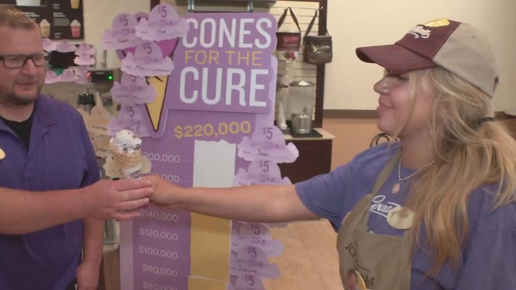 'Cones for the Cure' campaign hopes to raise $220K to fight pediatric brain cancer in partnership between The Cure Starts Now and Graeter's Ice Cream