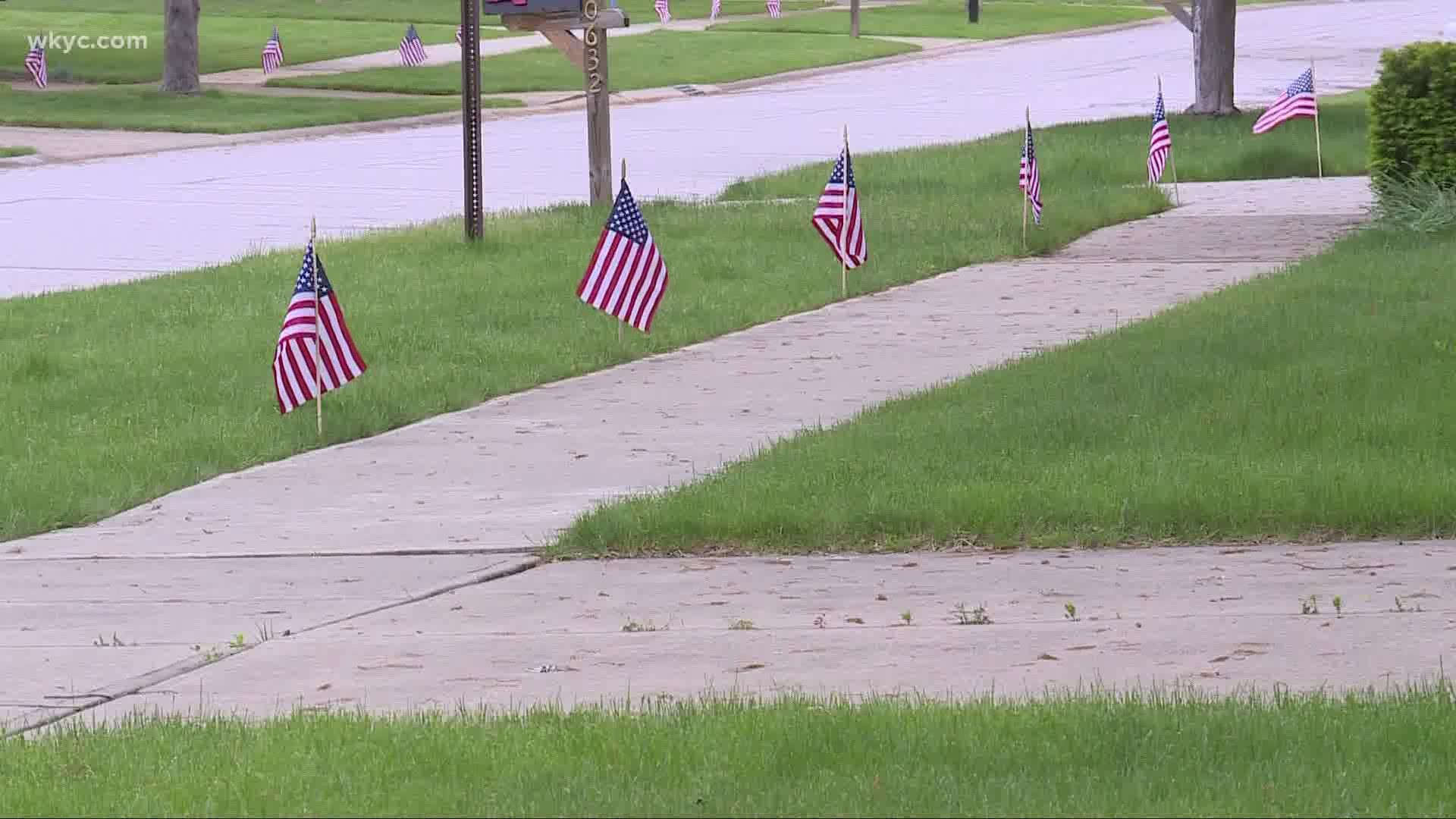 Remembering our fallen heroes. Will Ujek takes us to Westlake where a neighborhood has one man to thank for their local stars and stripes.