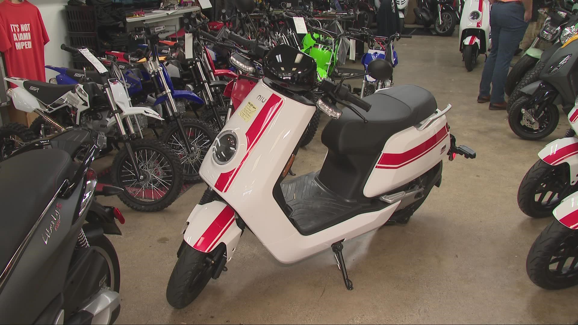 As the average price for a gallon of gas inches up each day across Northeast Ohio and the nation, scooter sales have hit an all time high. Neil Fischer reports.