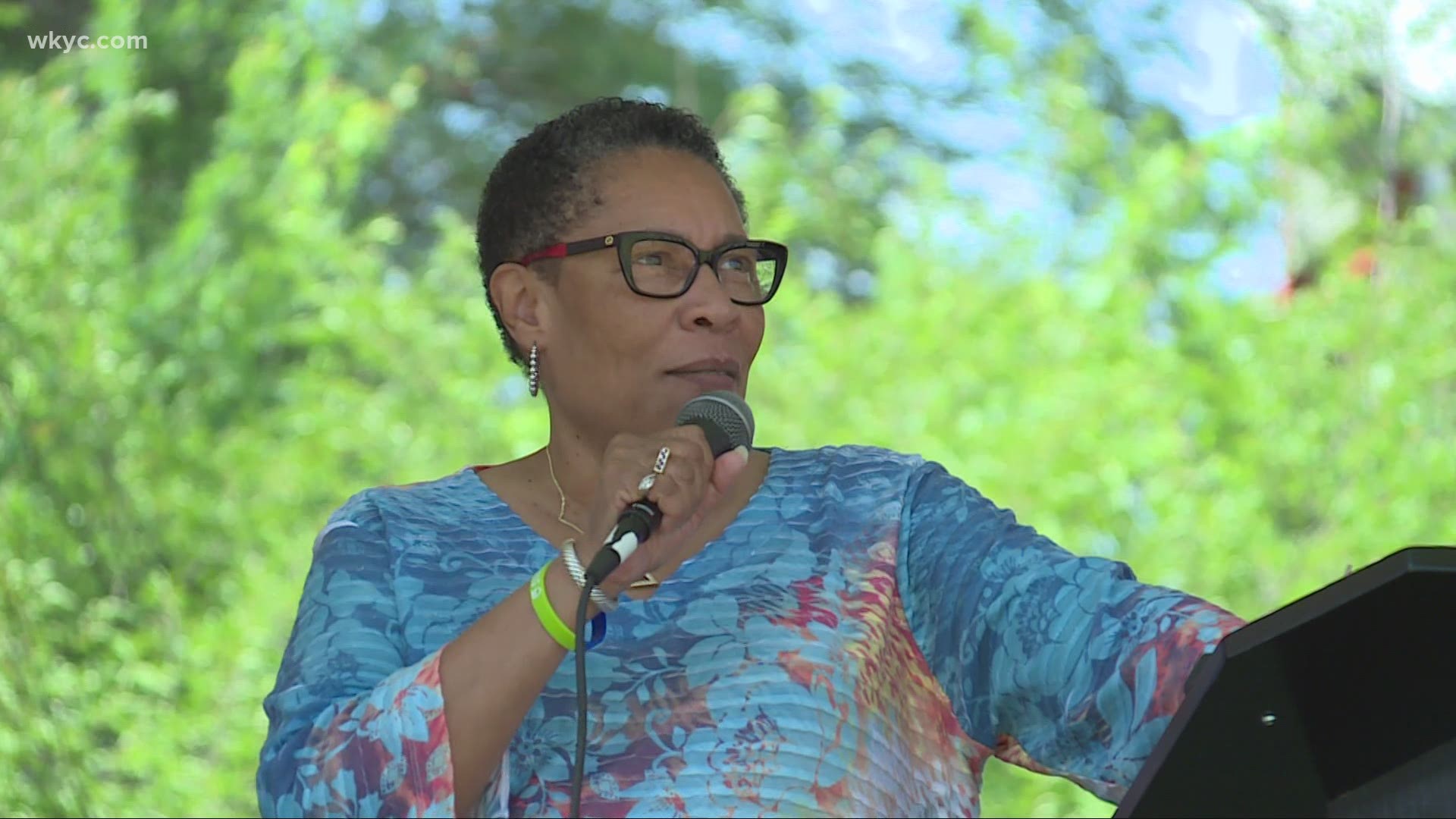 U.S. Secretary of Housing and Urban Development, and former 11th Congressional District representative, Marcia Fudge, led the 'America’s Back Together.'
