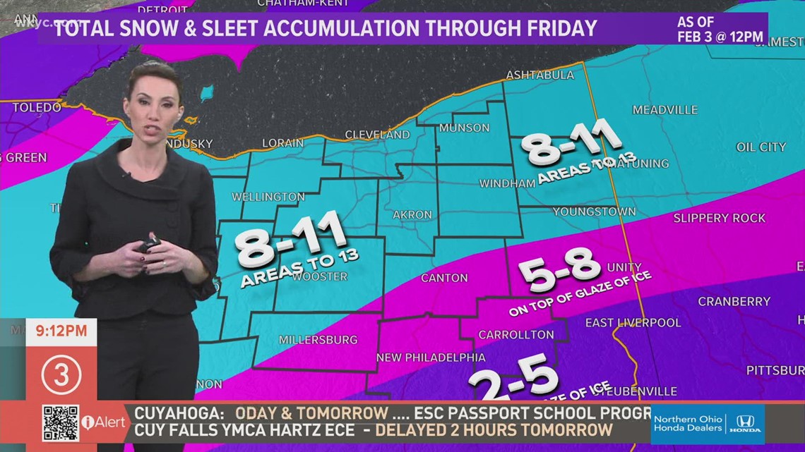 Northeast Ohio winter weather Betsy Kling has live update on impact of