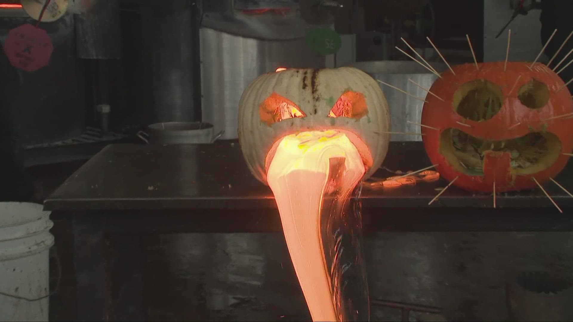 Students at the Cleveland Institute of Art took Jack-o-lanterns to a whole new level.