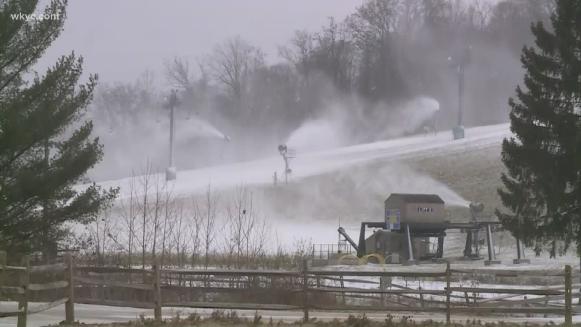 Skiers and snowboarders hoping to hit the slopes in Northeast Ohio will have to wait a few days. The resorts hope to be back open on Sunday.