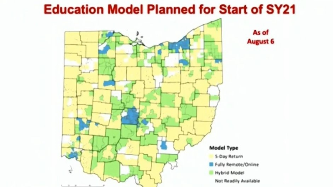 DeWine reveals 38 of Ohio school districts to return full time