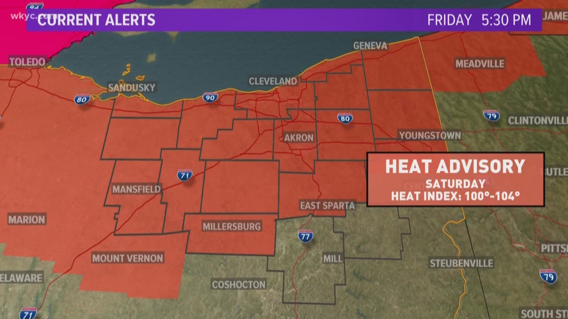 Heat Advisory issued: Heat indexes could hit 105�