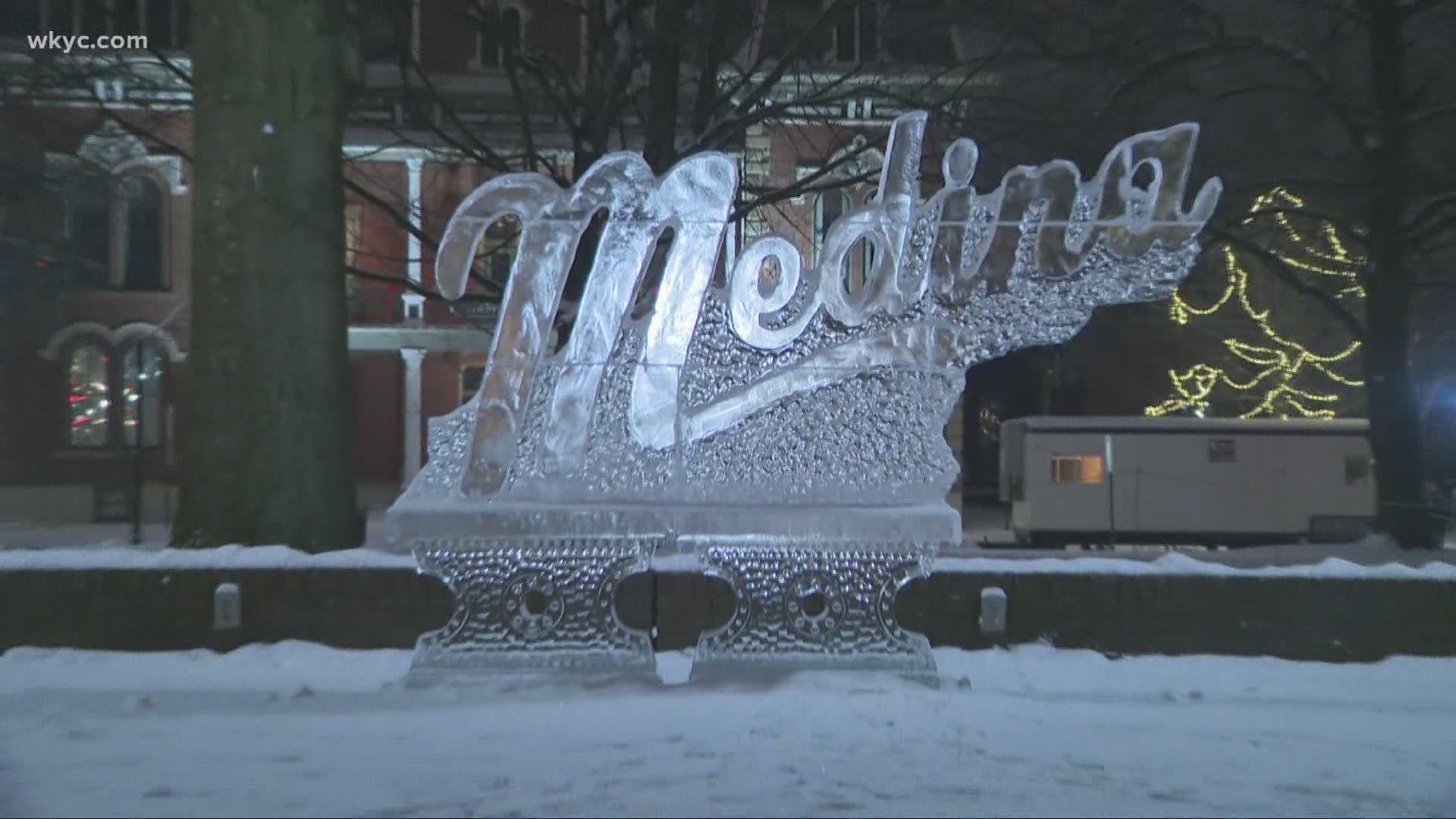 A First Look at The 27th Annual Medina Ice Festival.