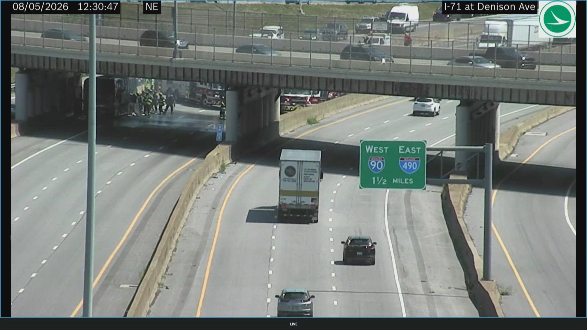Vehicle fire on I-71 South closes all lanes | wkyc.com