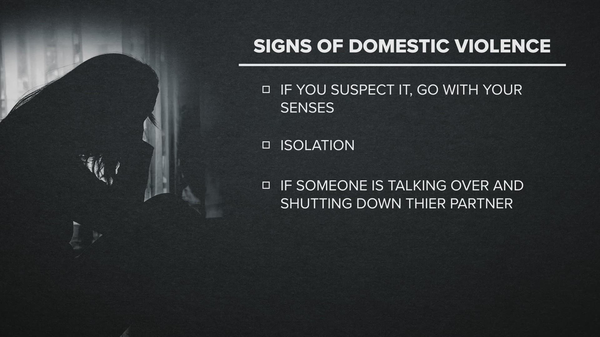 signs of domestic violence