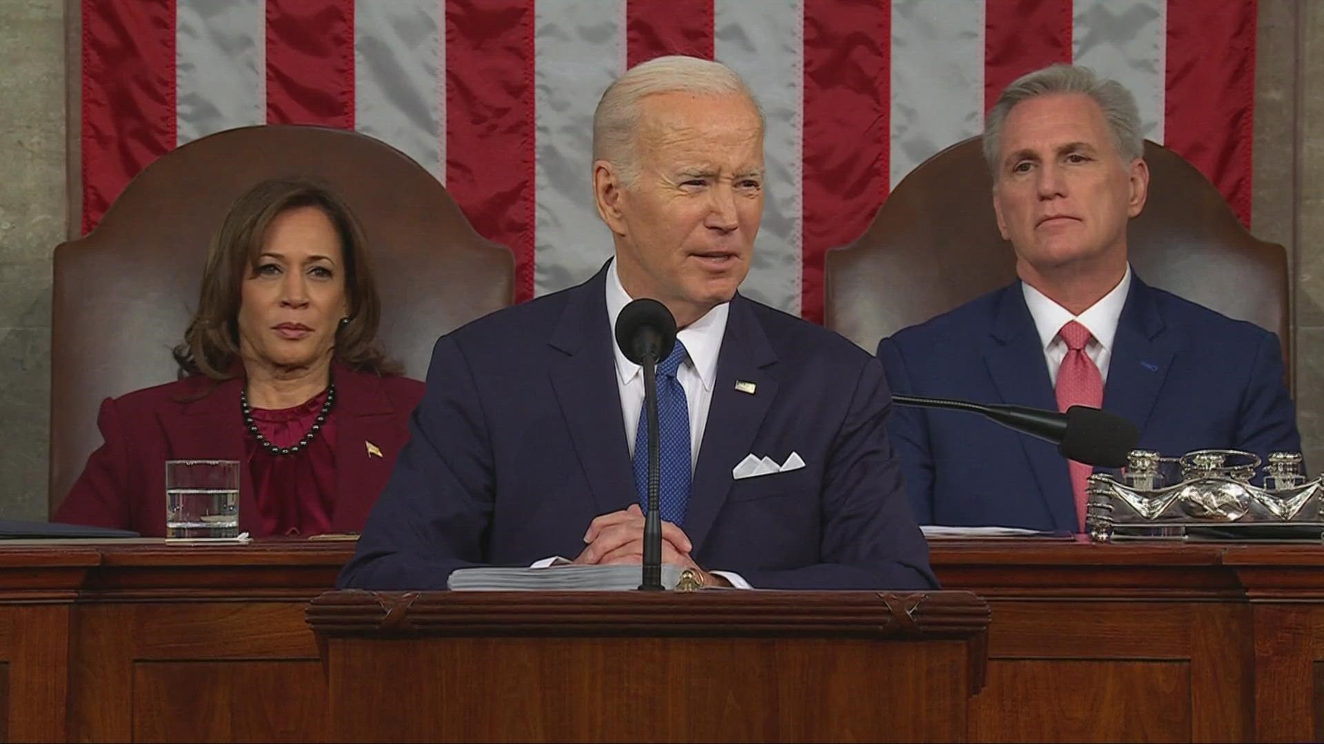 President Biden used his address Tuesday night to reassure a country beset by pessimism and fraught political divisions.