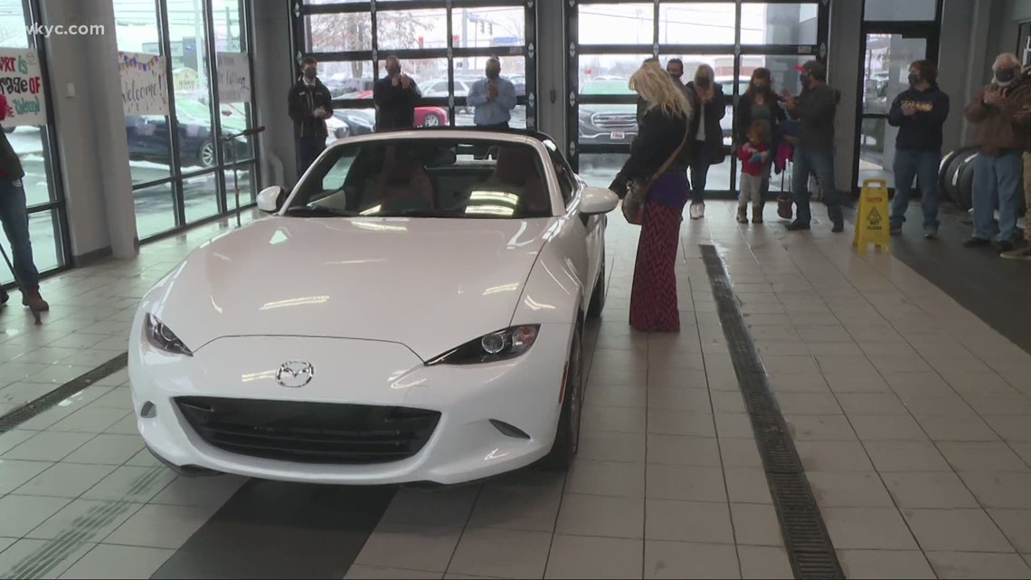 Wadsworth woman awarded new car after being named Mazda's "Hero of the