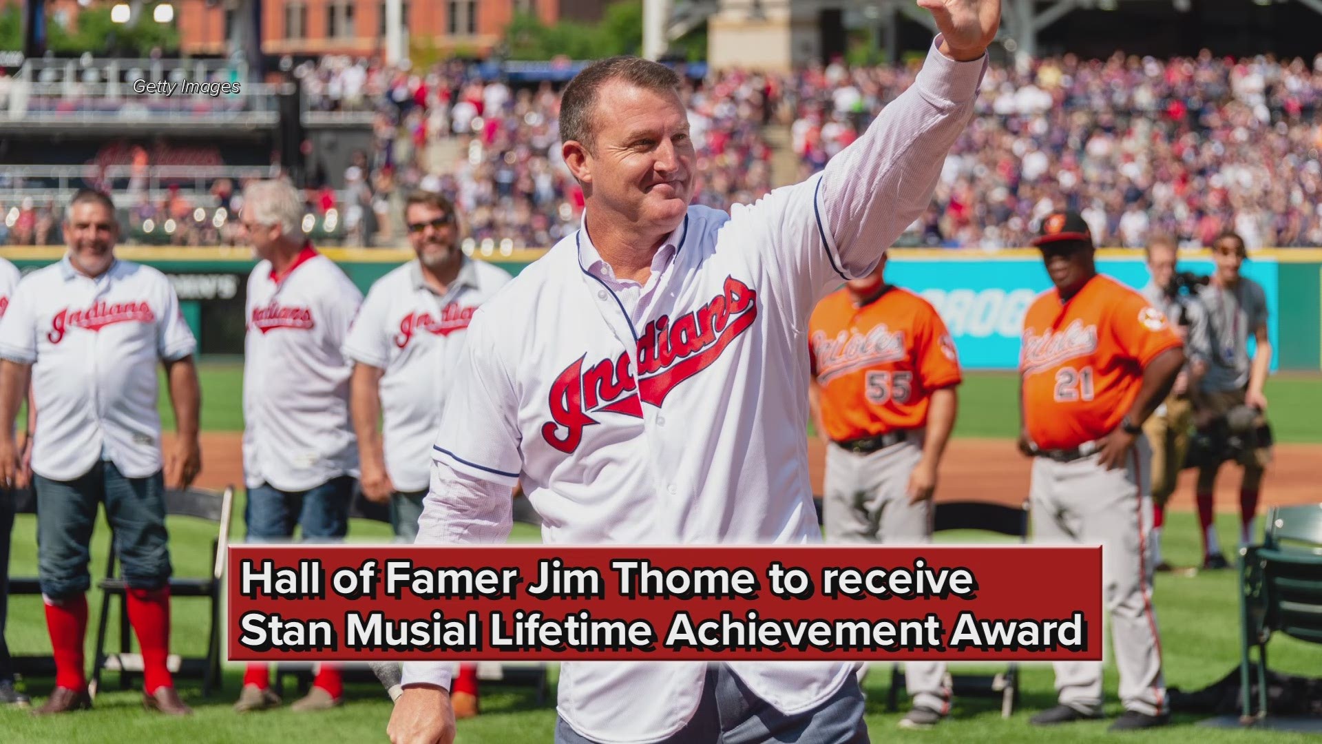 Cleveland Indians Hall of Famer Jim Thome to receive Stan Musial Lifetime Achievement Award