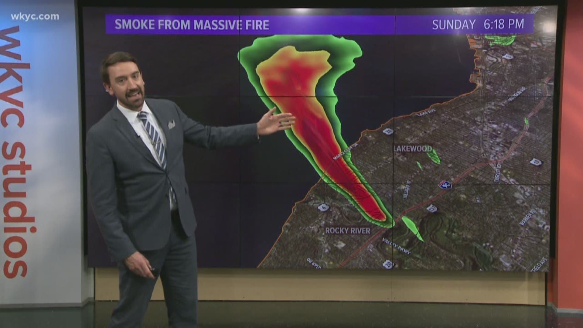 The smoke from Sunday's fire in Rocky River was so intense it was actually detected by the 3News radar. Matt Wintz explains what it looked like.