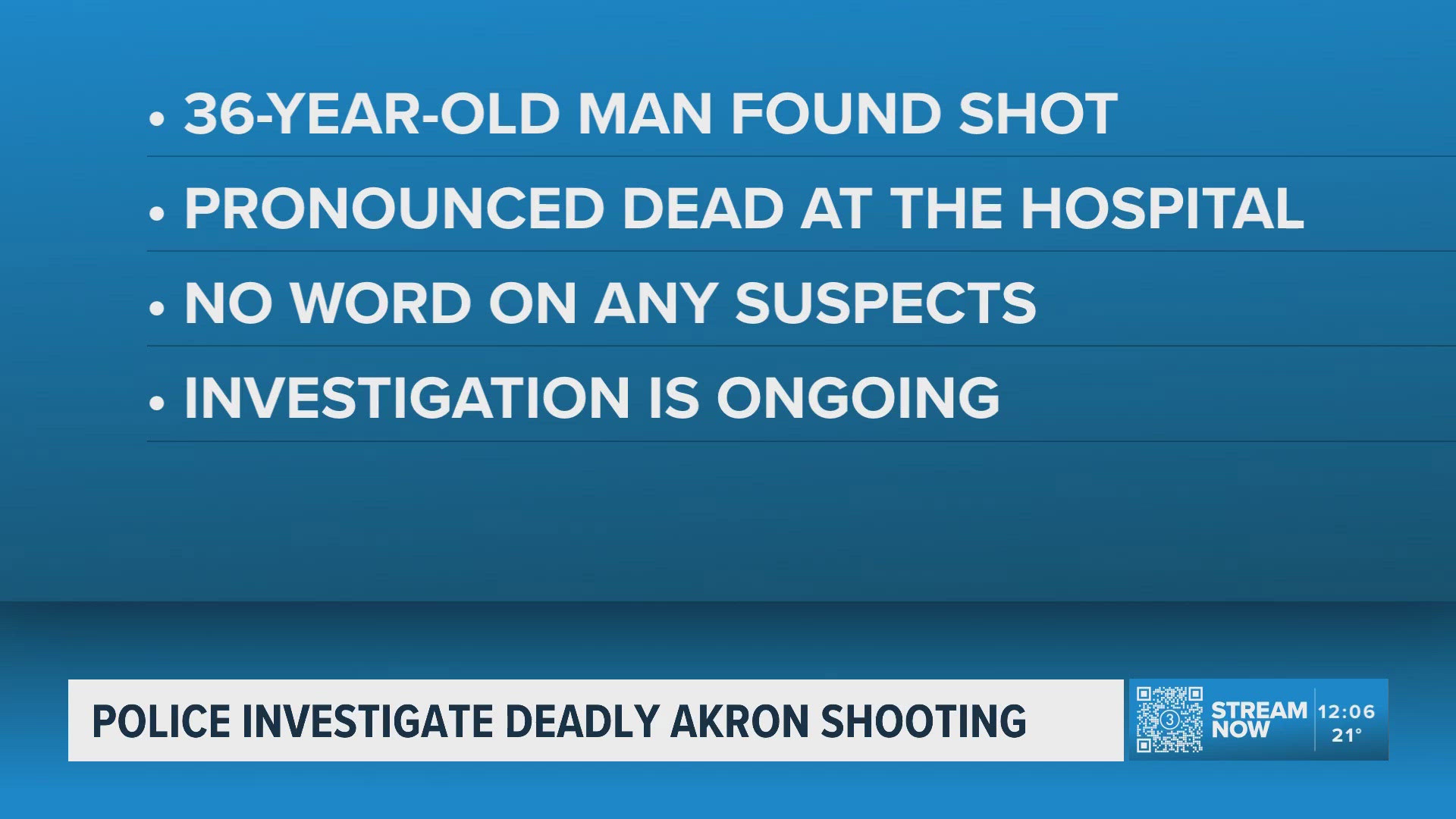 Deadly Akron shooting: Man dies after found laying on road with ...