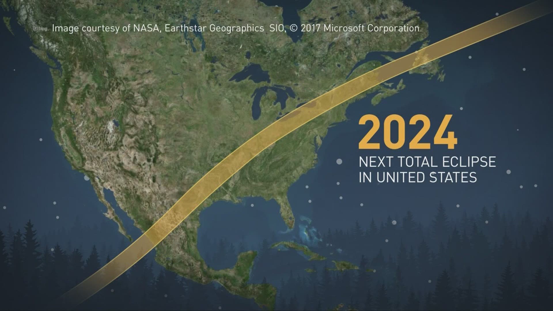 Path of the 2024 solar eclipse